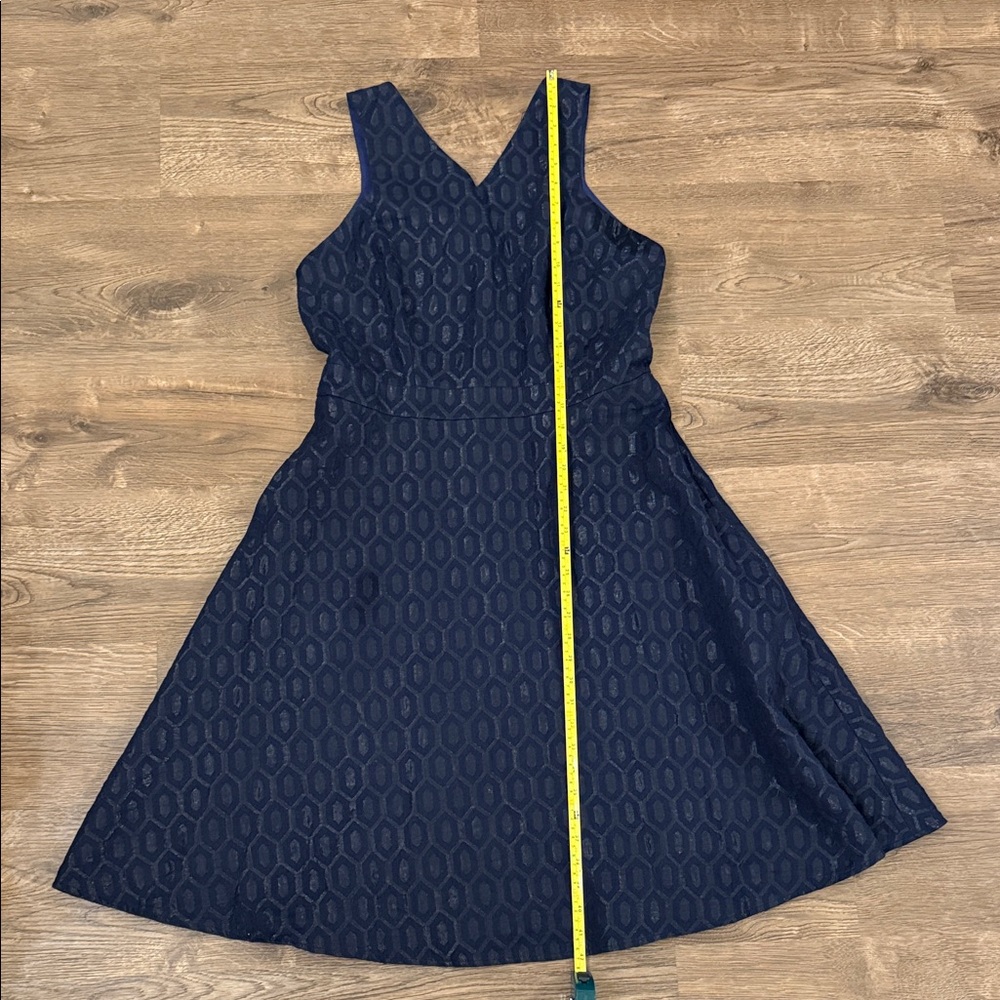 Cynthia Steffe Midnight Blue Textured Midi Dress